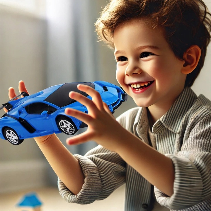 ROBOT TRANSFORMUJĄCY SIE W SAMOCHÓD LAMBO 2W1 AUTO NA PILOT RC DZIECI