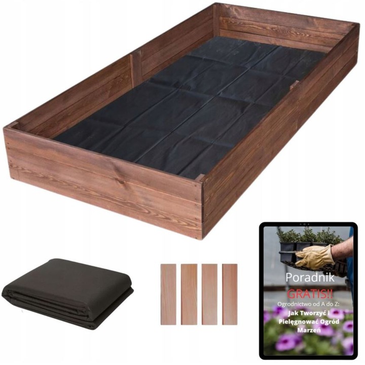 Skrzynie na Warzywa WARZYWNIAK Impregnowany 200x120 Inspekt EKO + Poradnik