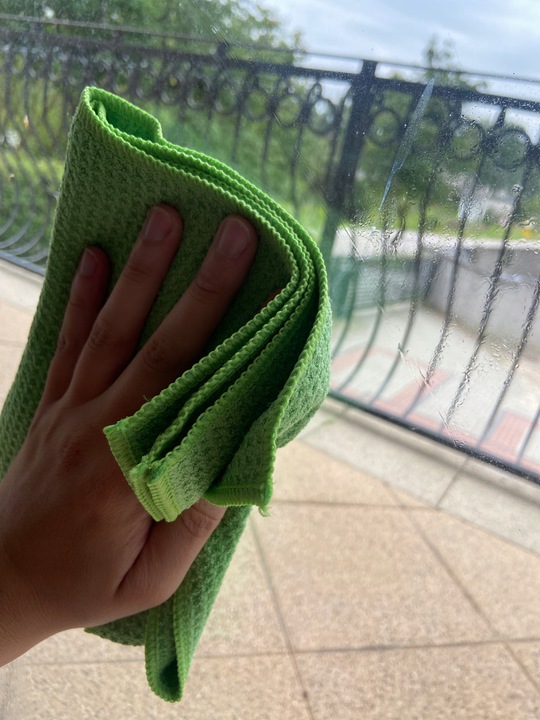 CarGlowGoods Storm mikrofibra waflowa do szyb w aucie szkła okien 40x40 3x