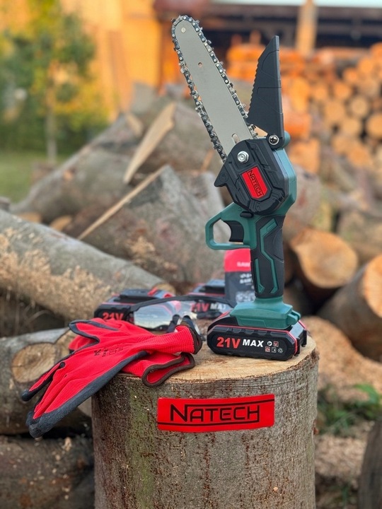 PIŁA AKUMULATOROWA ELEKTRYCZNA RĘCZNA MINI 6'' 2x AKUMULATOR + 1x ŁAŃCUCH