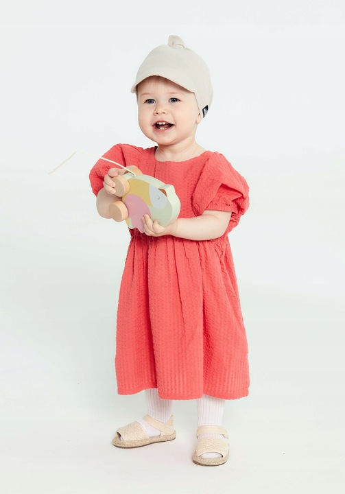 Chustka z daszkiem muślinowa Taupe