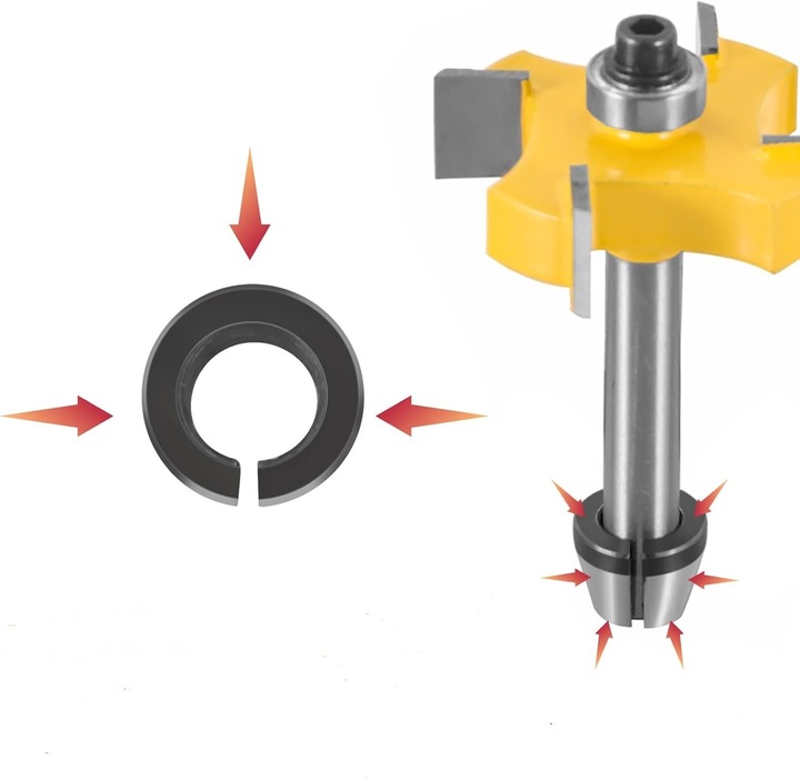 3 x TULEJA ,2xnakrętki /REDUKCJA 6 ,8 ,6,35mm