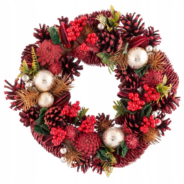 Wianek na drzwi świąteczny stroik wieniec Boże Narodzenie Altom Design 30cm