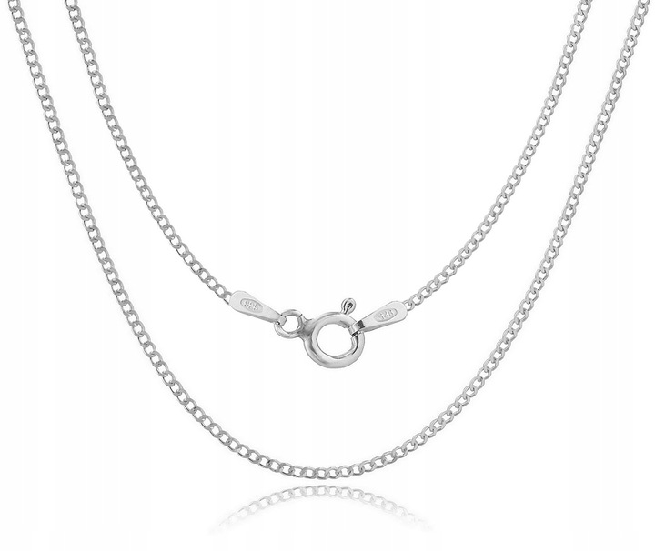 PANCERKA SREBRNY ŁAŃCUSZEK 65 CM DAMSKI MĘSKI 1,3 MM ZE SREBRA SREBRO 925