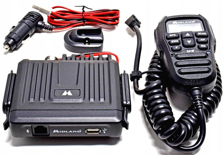 Midland M5 dyskretne CB radio obsługa w mikrofonie