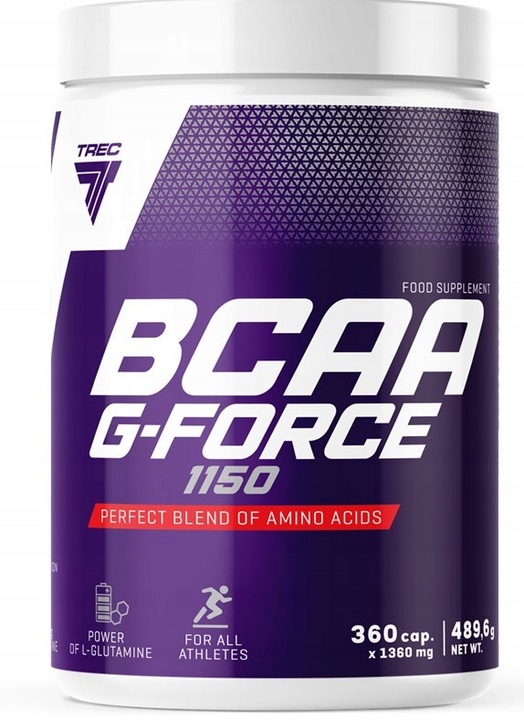 SILNE AMINOKWASY!! BCAA G-FORCE 360 kaps. Trec!!