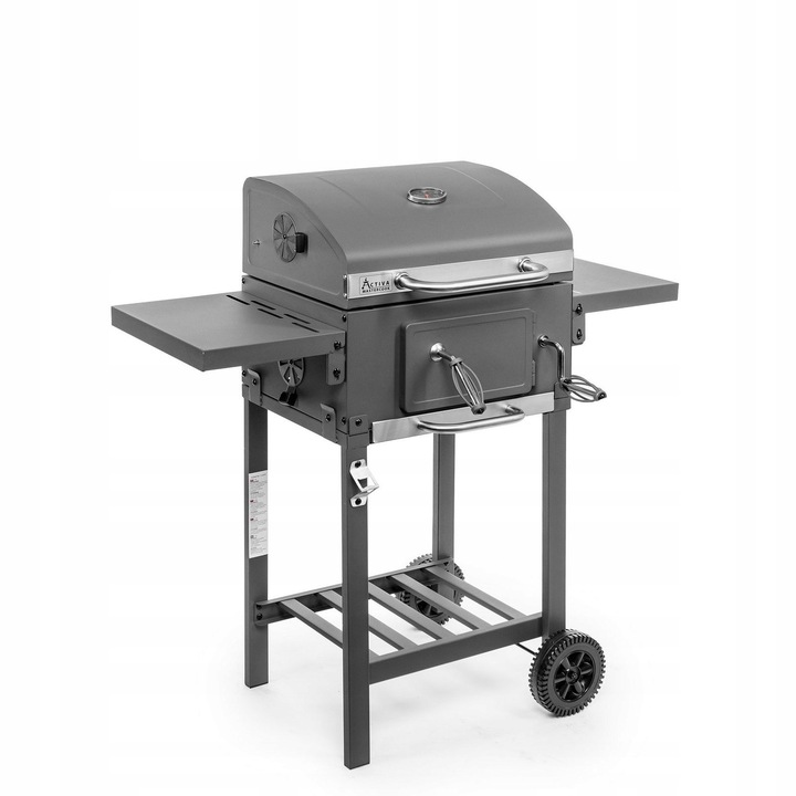 Grill Węglowy Activa Mastercook Angular Smart Ruszt Chromowany 42 x 31,3 cm