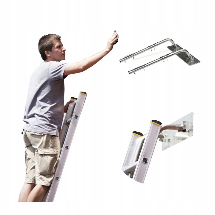 Oparcie do muru do drabiny, filcowa okleina, ALVE