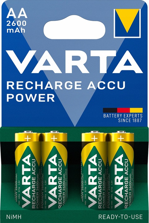 4x Akumulator VARTA 2600 mAh blister