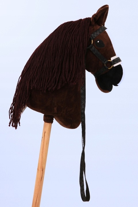 HOBBY HORSE ZESTAW A4 MAŁY KONIK + WODZE + KANTAR MINI PREZENT DLA DZIECKA