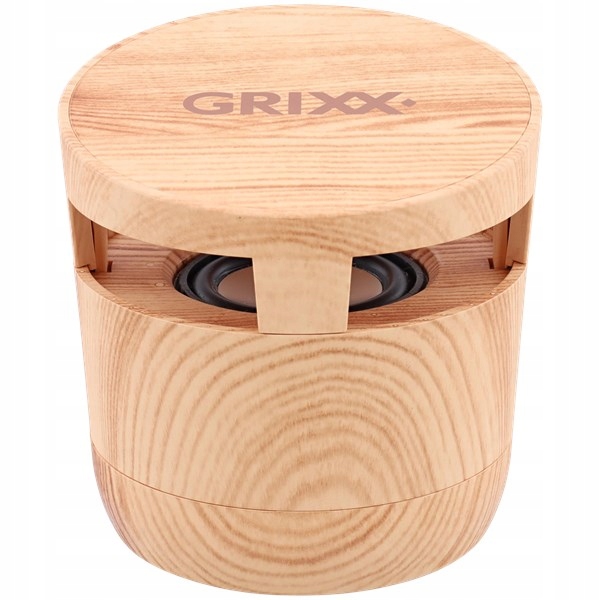 Głośnik Bluetooth przenośny BT 5.0 bezprzewodowy 3W drewniany Grixx