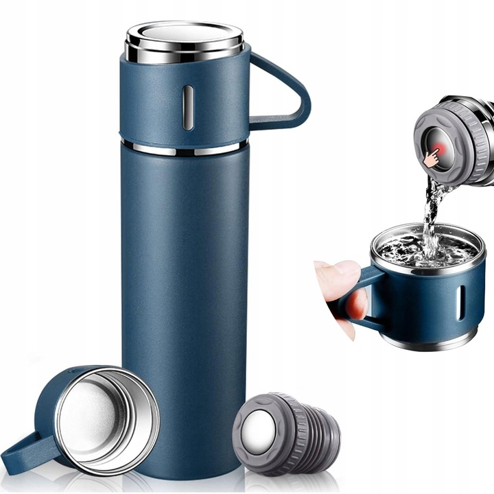 Termos Kubek Termiczny 500ml Na Gorące Napoje 12H Stal Nierdzewna 304