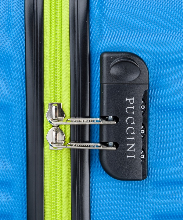 PUCCINI Zestaw WALIZEK Podróżnych Duża Średnia Kabinowa 3w1 ABS ABS018 7