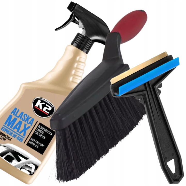 Zestaw K2 Alaska Max 700 ml Odmrażacz Do Szyb Murska 575 Vikan Szczotka
