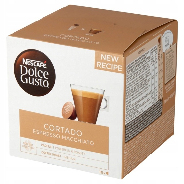 Kapsułki Nescafe Dolce Gusto Cortado Espresso 16x