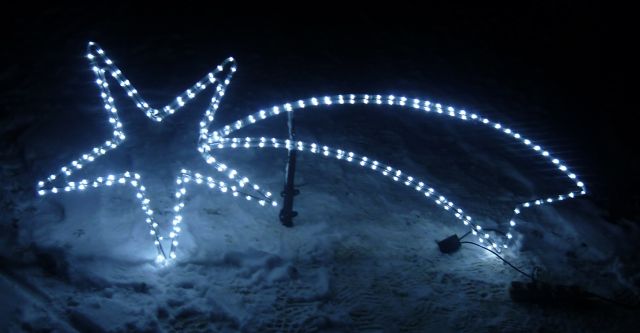 Gwiazda betlejemska LED XXL! WIELKA! ŚWIATŁO STAŁE! BEZ PROGRAMATORA!