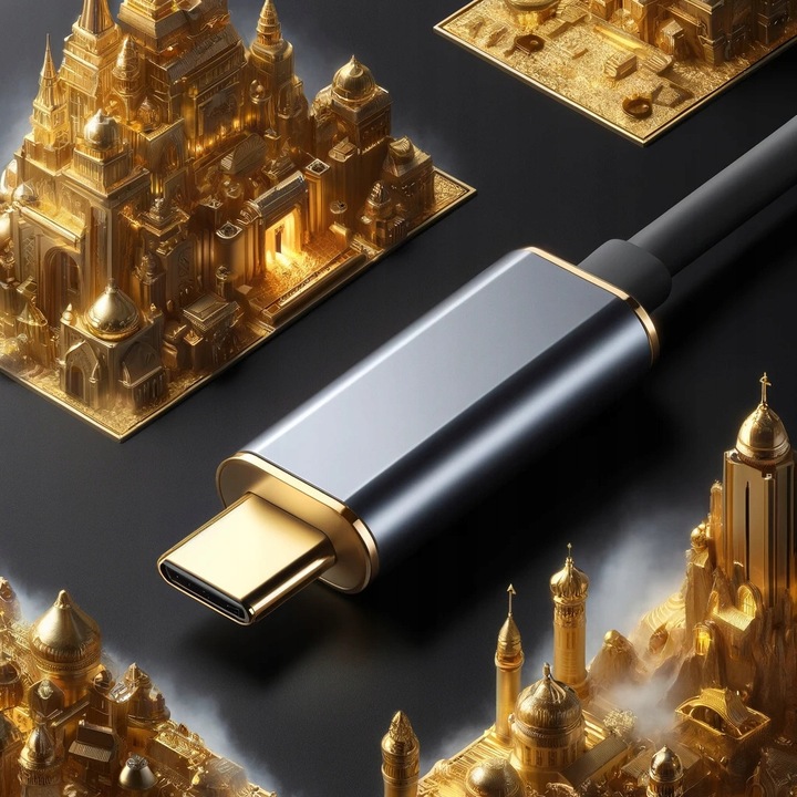 KABEL USB-C DISPLAY PORT PRZEJŚCIÓWKA ADAPTER HUB USB TYP C DP 8K 60HZ 2M