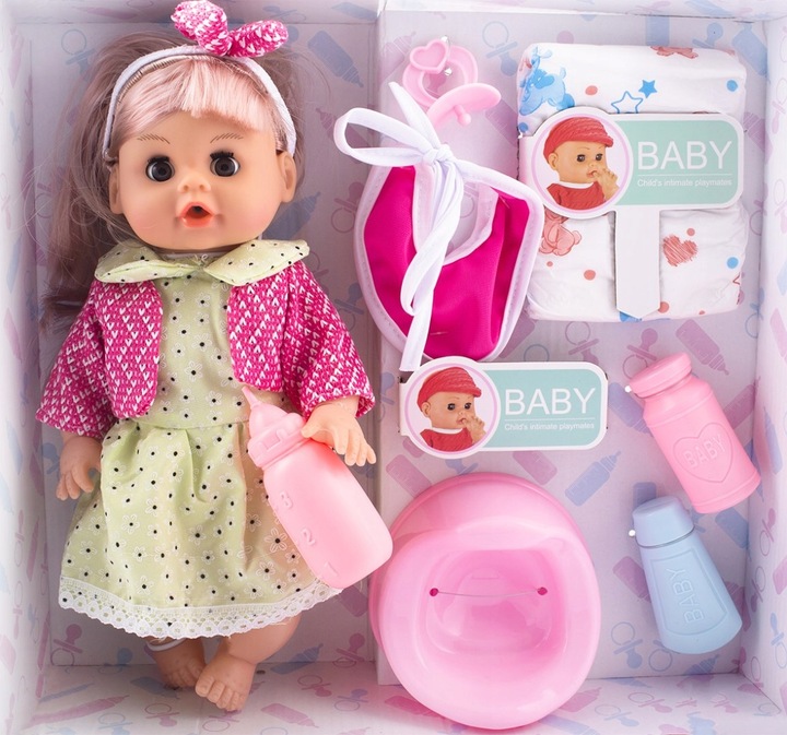 LALKA BOBAS LALECZKA DŁUGIE WŁOSY MÓWI Z AKCESORIAMI INTERAKTYWNA