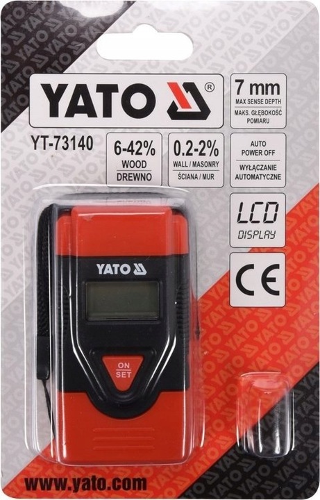 Yato YT-73140 Wilgotnościomierz do drewna 0,2~42%