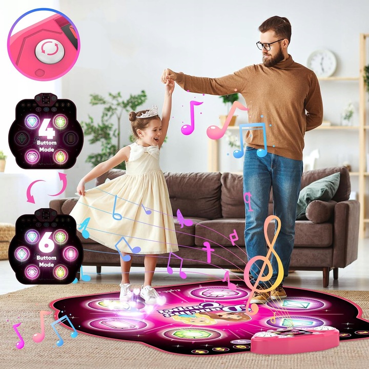 MATA DO TAŃCA ELEKTRONIKA Z MUZYKĄ BLUETOOTH DLA DZIECI PREZENT URODZINOWY