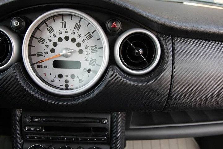 CARBON 3D FOLIA SAMOCHODOWA WŁÓKNO WĘGLOWE OKLEINA DO KOKPITU KAROSERII 2m