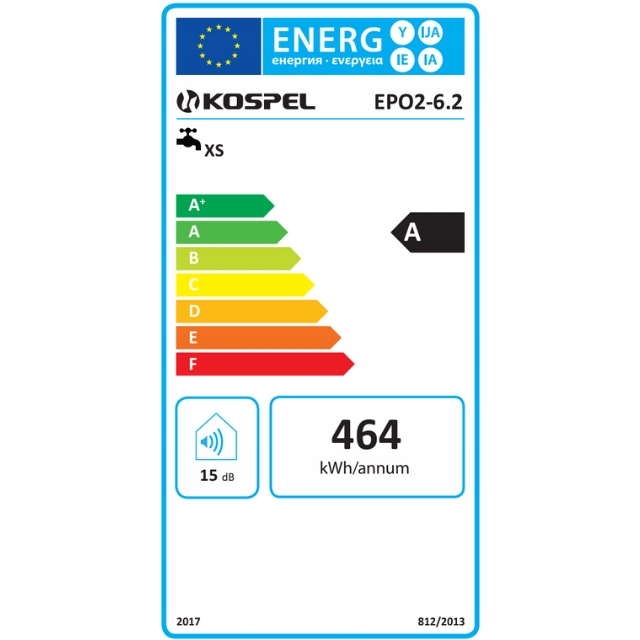 UNIWERSALNY PRZEPŁYWOWY PODGRZEWACZ WODY 6,2 KW KOSPEL EPO2 AMICUS GÓRA/DÓŁ