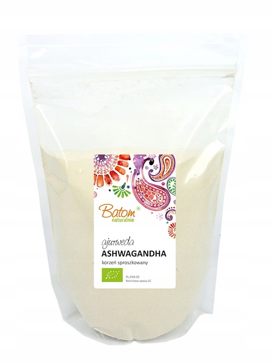EKOLOGICZNA ASHWAGANDHA PROSZEK 1kg BATOM BIO