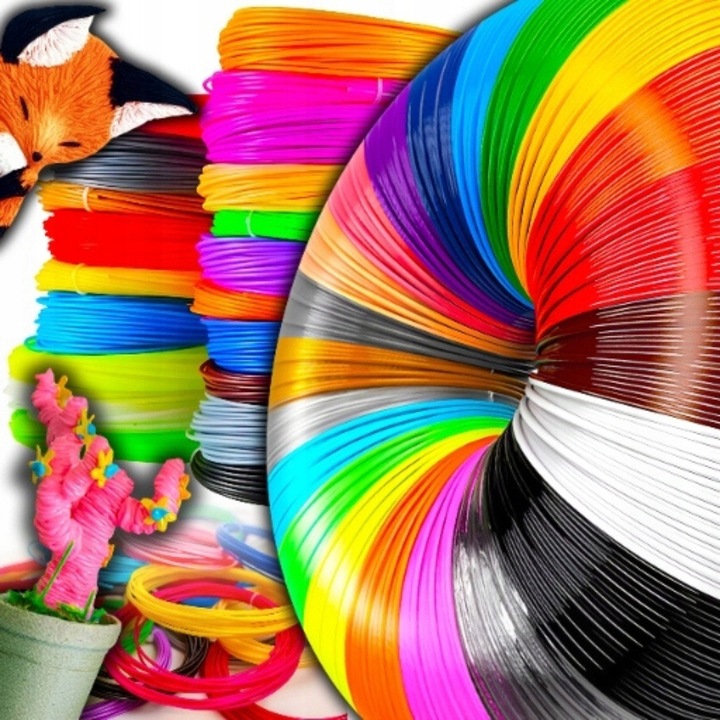 ZESTAW DŁUGOPIS 3D DRUKARKA 110 METRÓW WKŁADU + ZESZYT + FORMA GRATIS