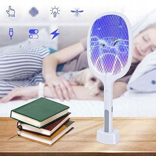 ELEKTRYCZNA ŁAPKA NA DUŻO OWADY PACKA NA KOMARY 3000V PALETKA OWADOBÓJCZA