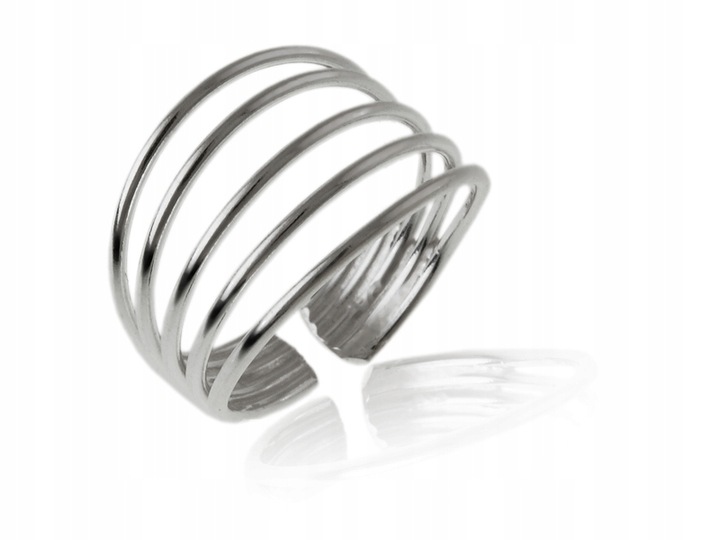 PIERŚCIONEK SREBRNY DO POŁOWY PALCA ps005 - 1,3g.