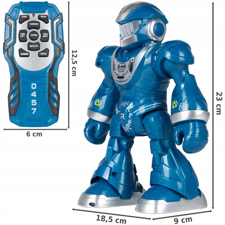ROBOT ZDALNIE STEROWANY NA PILOTA INTERAKTYWNY TAŃCZY CHODZI ŚPIEWA MUZYKA