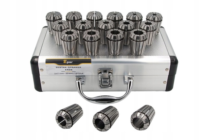 Zestaw tulejek zaciskowych ER32 (3-20 mm)