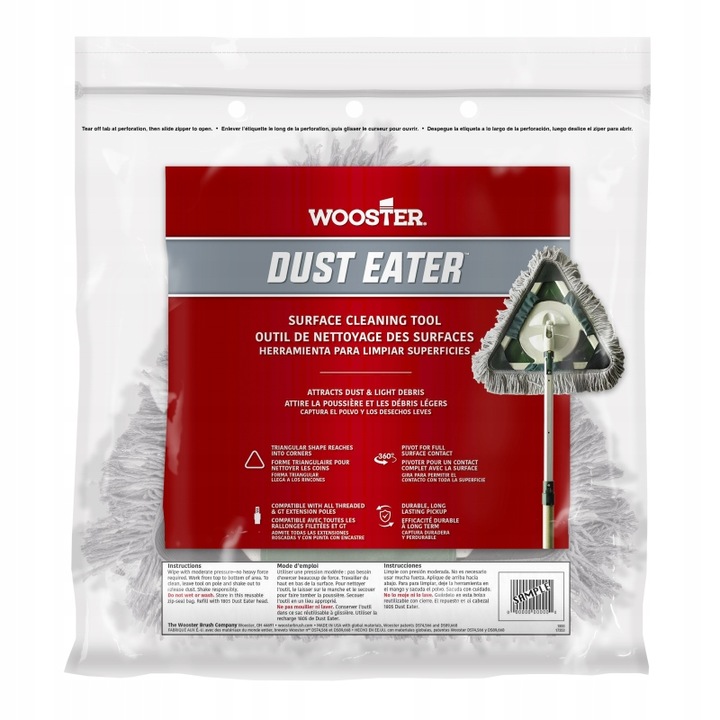 MOP WOOSTER DO ODPYLANIA ŚCIAN SUFITÓW CZYSZCZENIA ODKURZANIA GŁADZI Z PYŁU