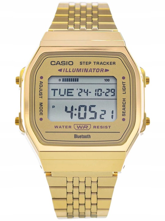 ZEGAREK CASIO ABL-100WEG-9AEF VINTAGE ZŁOTY BLUETOOH KROKOMIERZ DATOWNIK