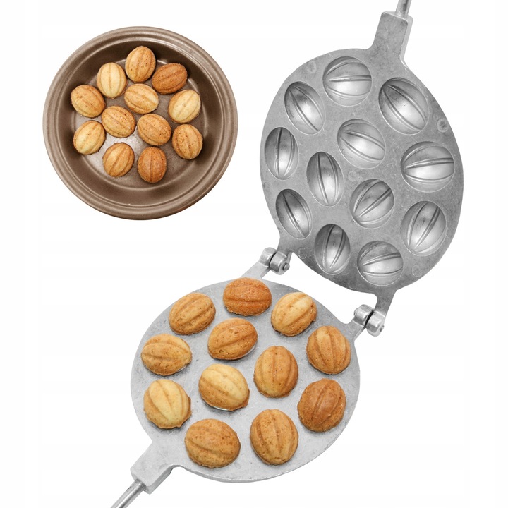 FORMA OPIEKACZ DO PIECZENIA CIASTEK ORZESZKÓW PATELNIA NA ORZESZKI DUŻE #70