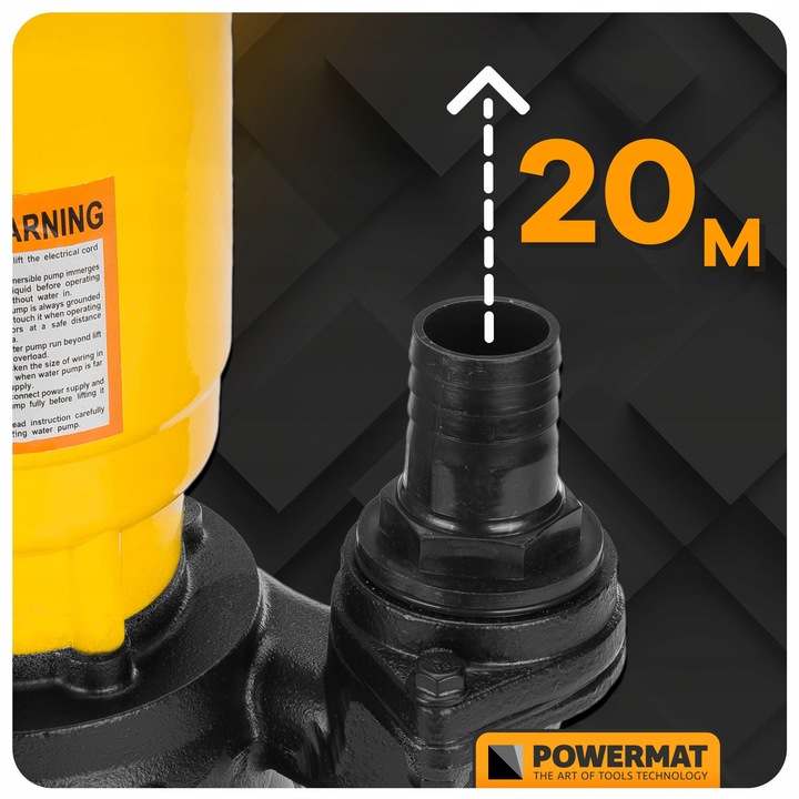 POMPA DO WODY BRUDNEJ SZAMBA z ROZDRABNIACZEM PŁYWAK 25000 l/h MŁYNEK