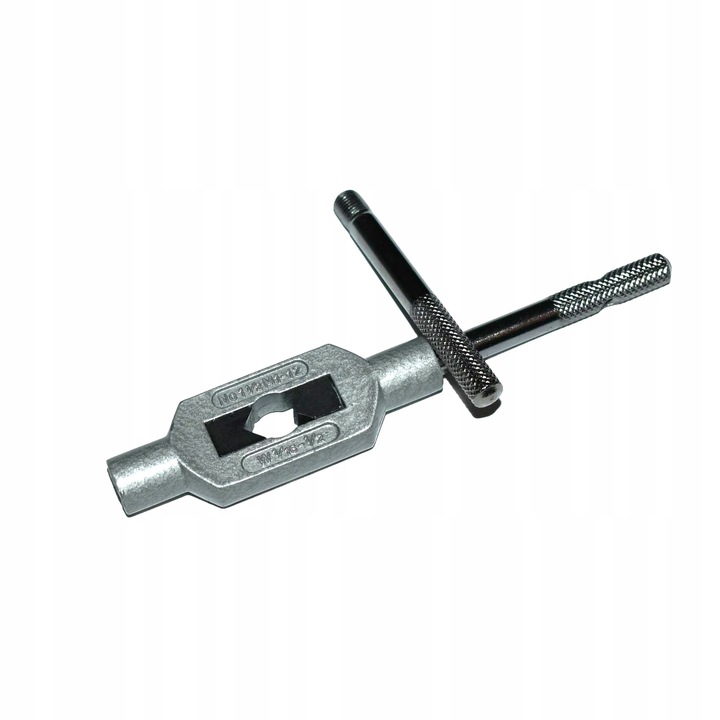 Uchwyt nastawny do gwintowników M1-M12, długość 170 mm. Pokrętło. Oprawka.