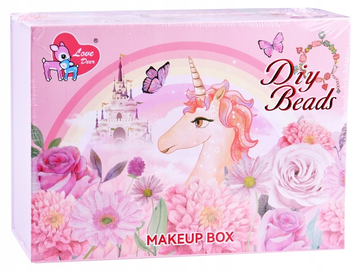 KUFEREK KOSMETYKÓW DLA DZIECI ZESTAW PIĘKNOŚCI DO MAKIJAŻU JEDNOROŻEC