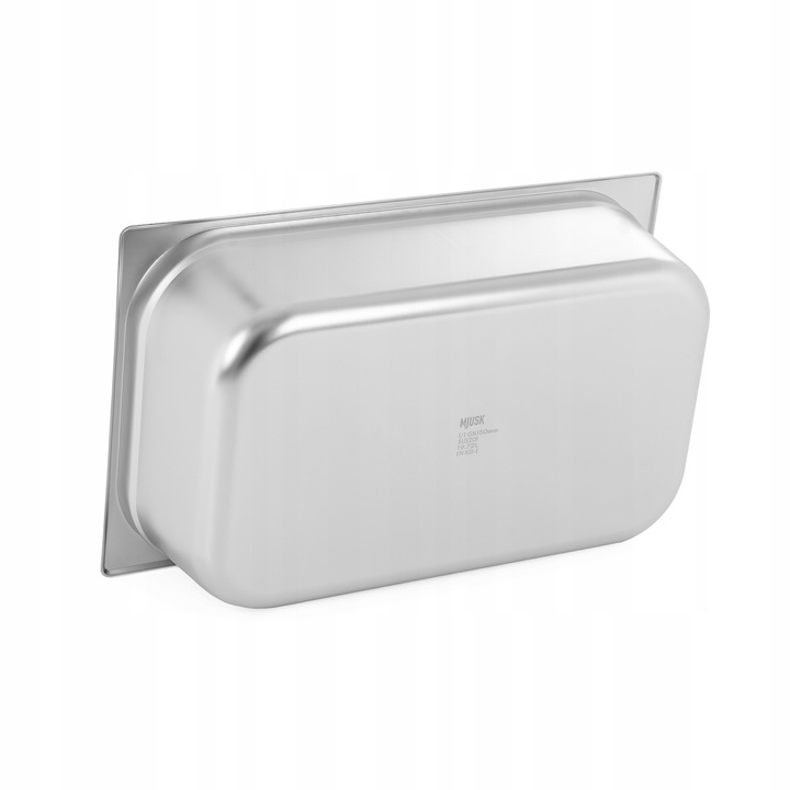 POJEMNIK GASTRONOMICZNY GN 1/1 150 mm STAL NIERDZEWNA 19.5 L MJUSK