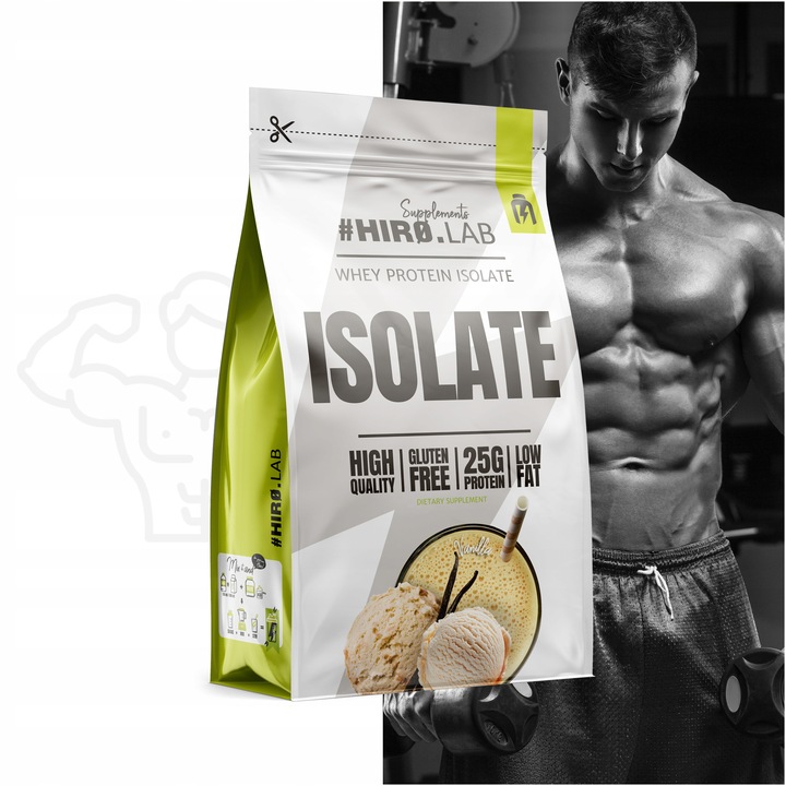 Izolat Białka BIAŁKO 700 g wpi Whey Protein Isolate wanilia ISO Hiro