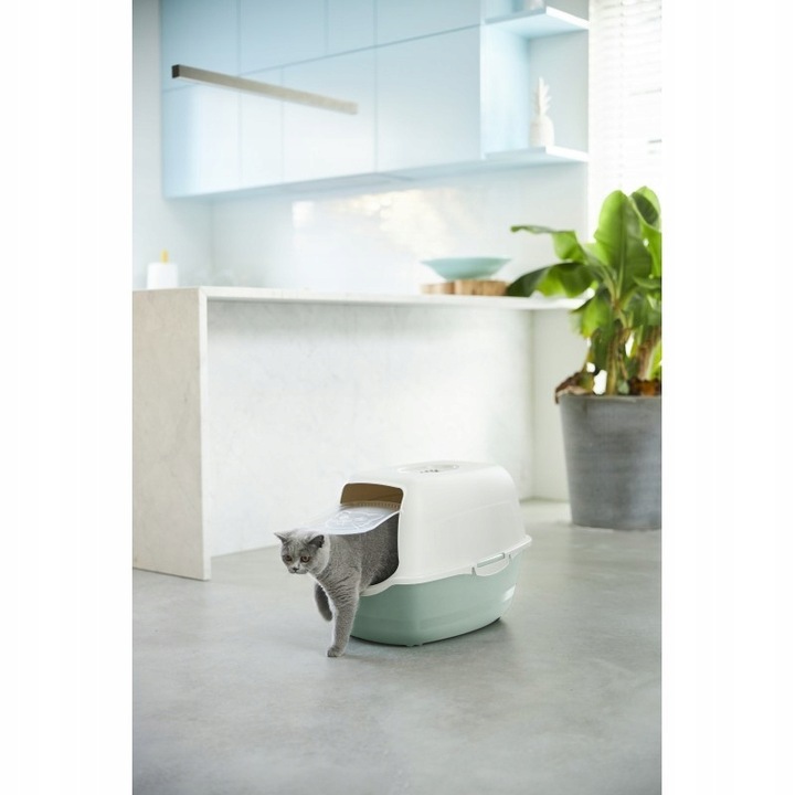 Kuweta dla kota zamknięta Rotho BAILEY zielona