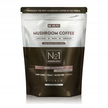 BeKeto Kawa Rozpuszczalna – Mushroom (Lion’s Mane & Cordyceps & Reishi) (25