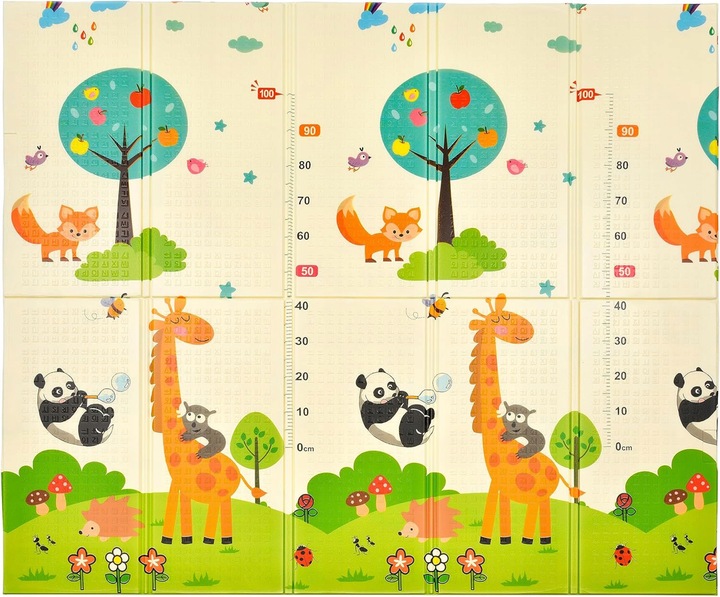 PIANKOWA DWUSTRONNA MATA EDUKACYJNA DO NAUKI XPE CYFRY LITERY 200x180cm