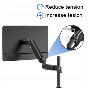 Podstawa obrotowa ze sprężyną gazową dla dwóch monitorów LCD 13-32 cale 9kg