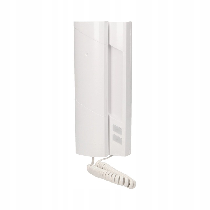 Domofon biały Proel PC-255 Unifon cyfrowy zworki instalacja 2-żyłowa