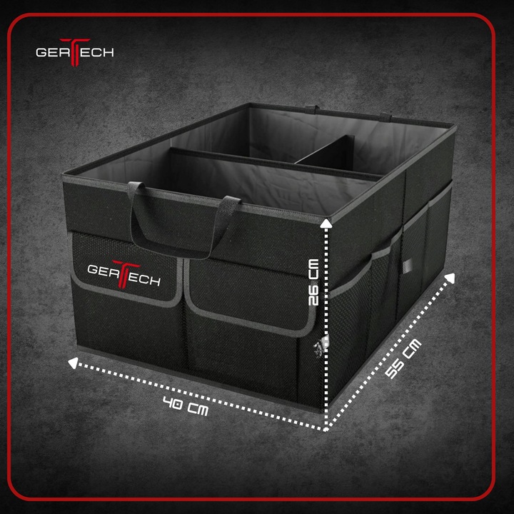Organizer samochodowy DO BAGAZNIKA Torba rzepy Skrzynka Kufer Pojemny XL