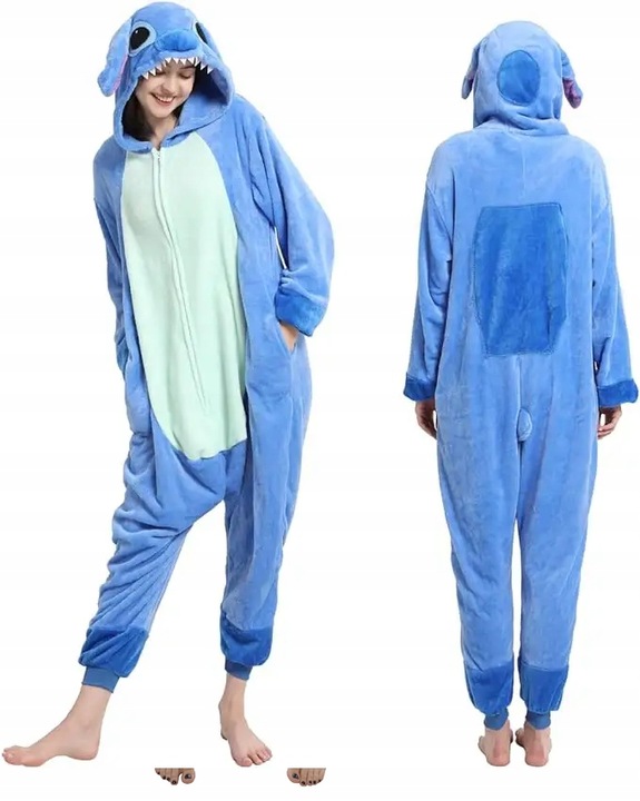 STITCH STICZ STICH PIŻAMA DRES na WALENTYNKI Przebranie XL 176-186 cm