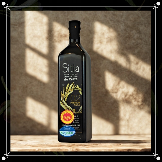 GRECKA oliwa z oliwek SITIA 0,2% butelka 1L - Nowe Zbiory - data do 04/2027