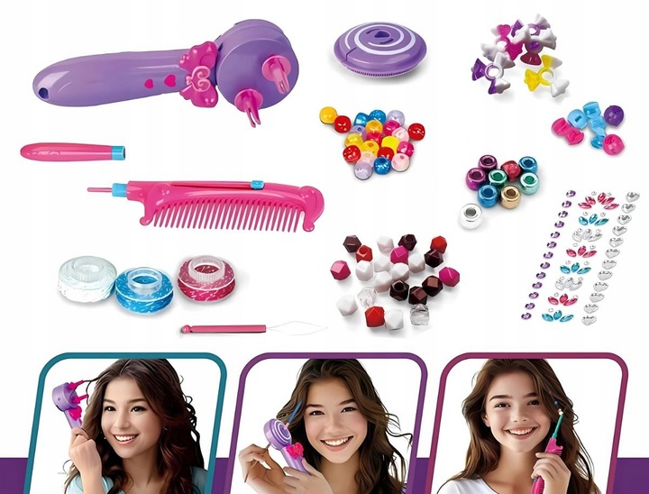 Zaplatarka do włosów zaplatacz studio fryzjerskie maszynka do warkoczyków