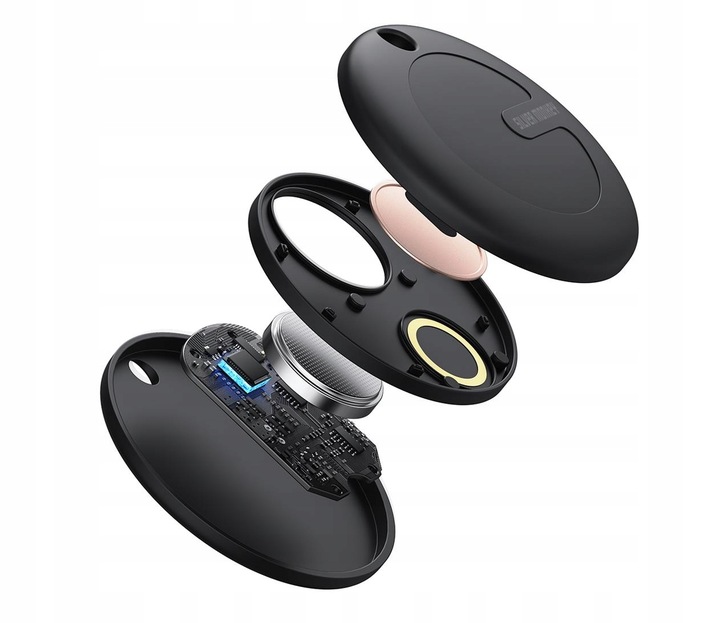 Lokalizator Silver Monkey Tag silikonowy kompatybilny z Apple Find My +etui